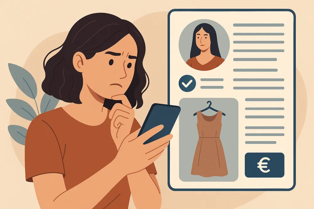 Vignette pour Le faux profil parfait et la description écrite par IA